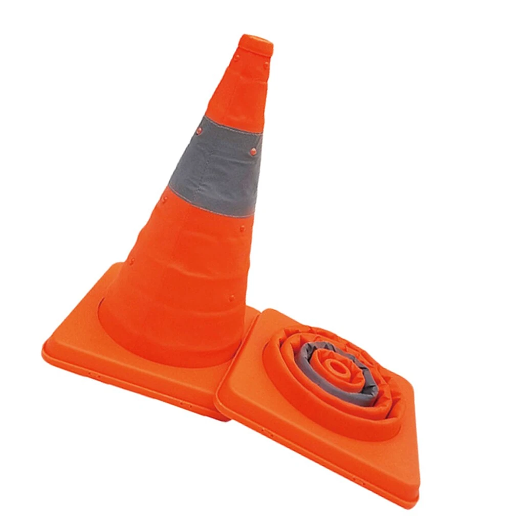 Foldaway Traffic Cone with lights 400mm